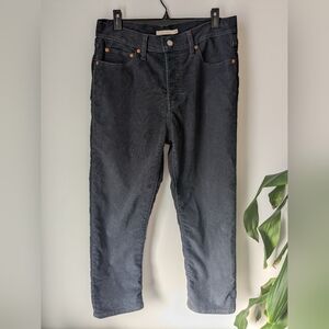 Levi's Wedgie Cords size 30 - dark blue/black
